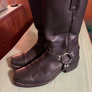 Mens Boulet 6082 Canada Black Harness Soft Toe Motorcycle Boots Size 11 E